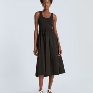 Everlane The Riviera Black Dress Women New Size X Small Minimalist Preppy Comfy